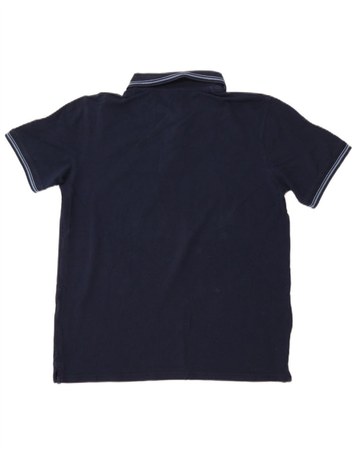 CARRERA Polo para hombre grande azul marino algodón
