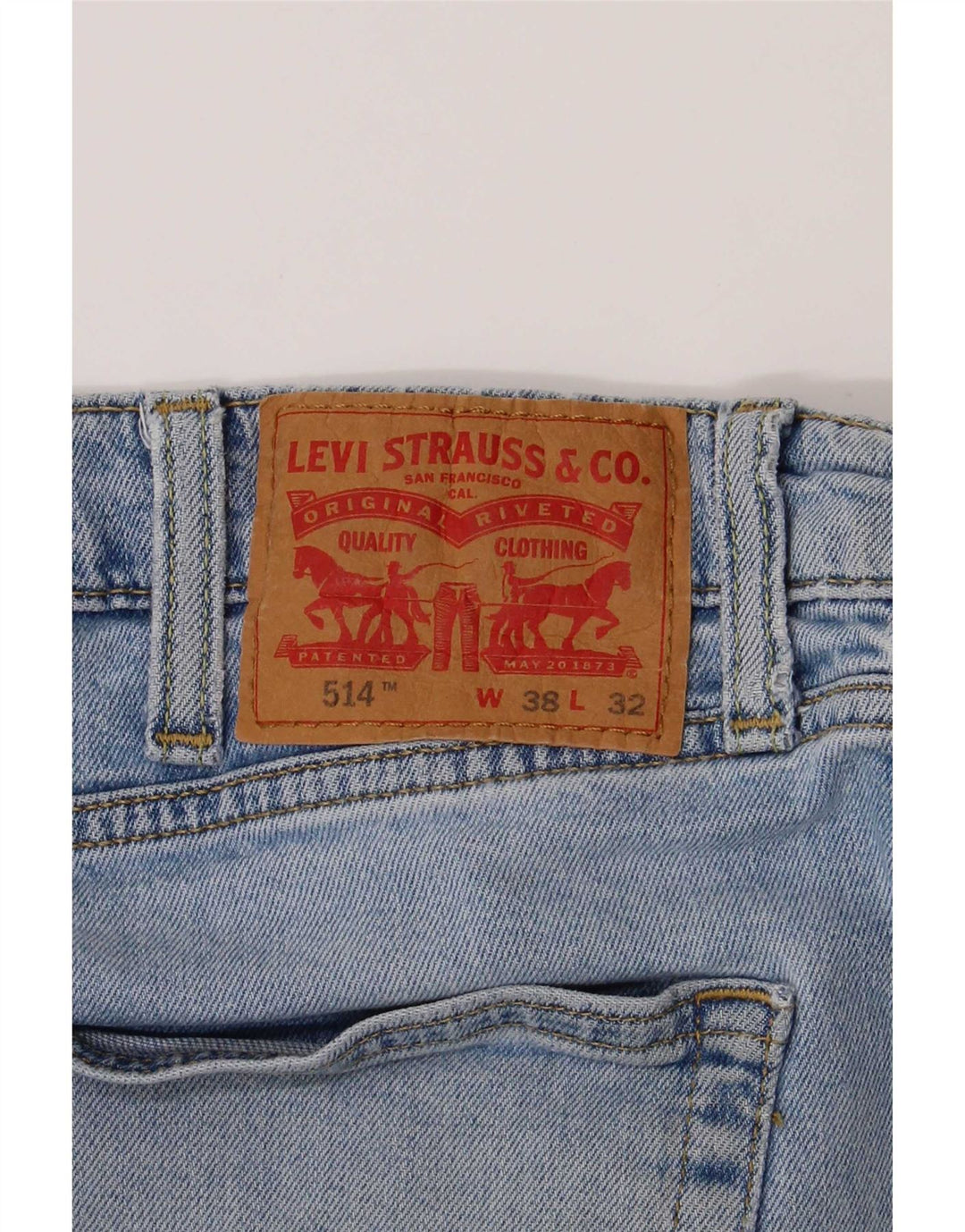 Levi's Vaqueros rectos 514 para hombre W38 L32 Algodón azul
