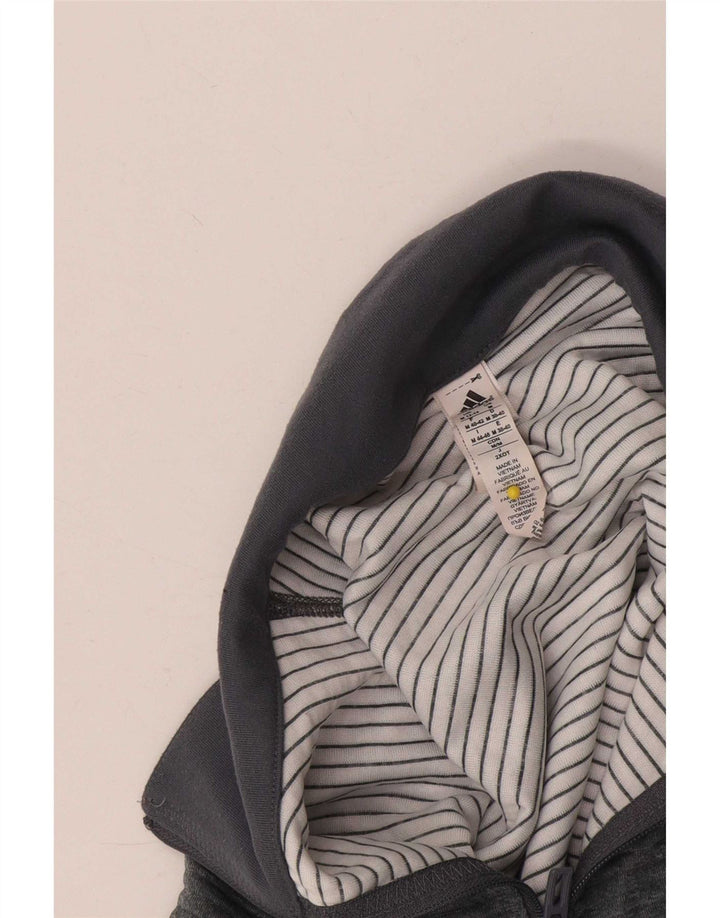 Adidas Mujer Climalite Jersey Chándal Top UK 12/14 Gris Medio