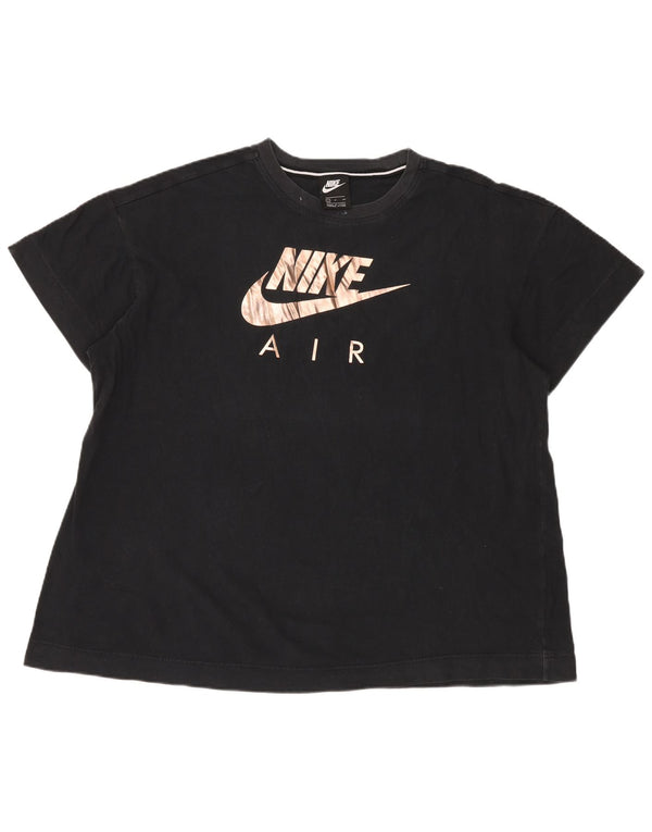 NIKE Camiseta gráfica extragrande para mujer UK 10 Small Black