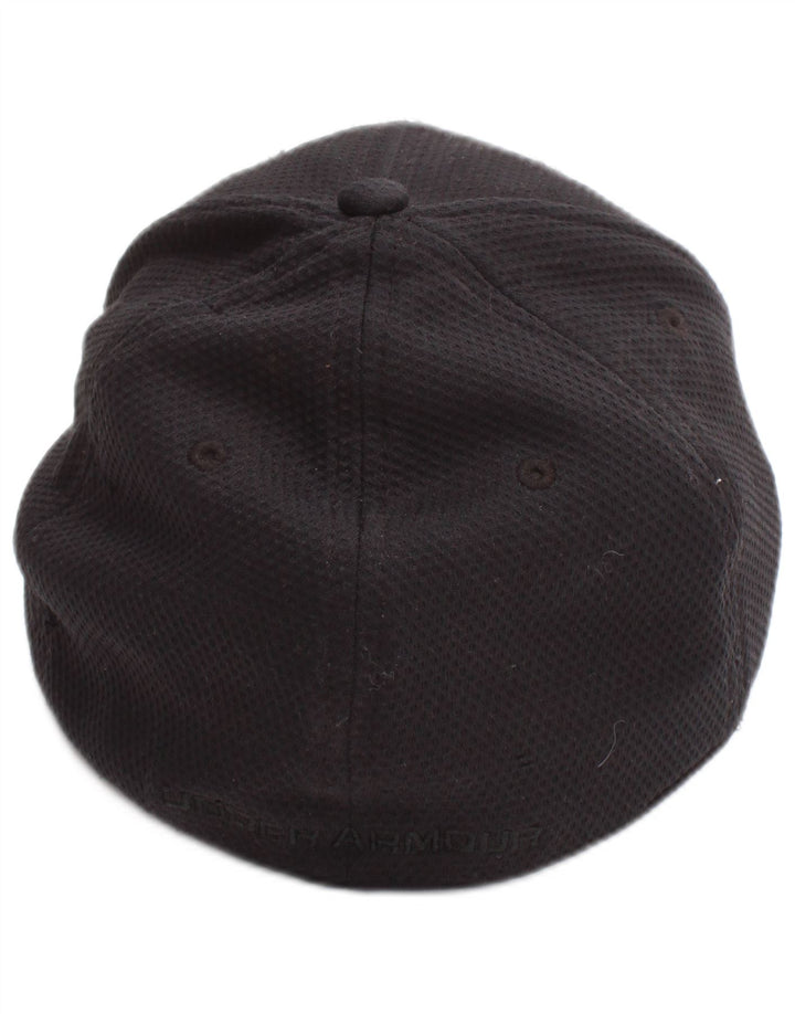 Under Armour Gorra de béisbol gráfica para hombre, talla mediana/grande, poliéster negro, deportiva