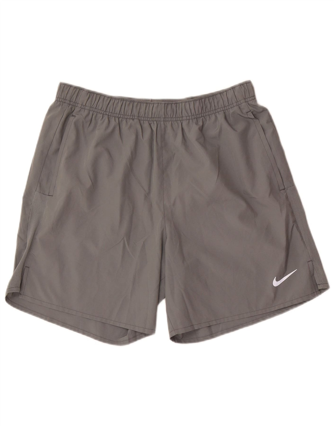 Nike - Pantalones cortos deportivos Dri Fit para hombre, poliéster gris grande