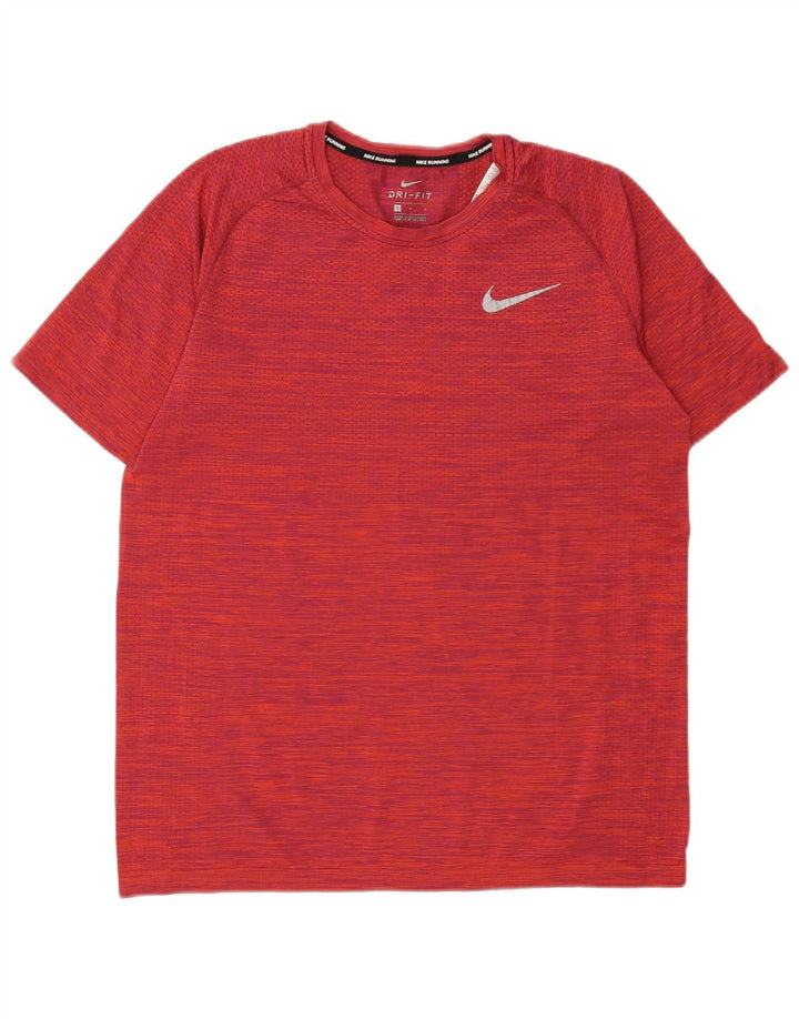 Camiseta Nike Dri Fit para hombre, talla grande, nailon rojo