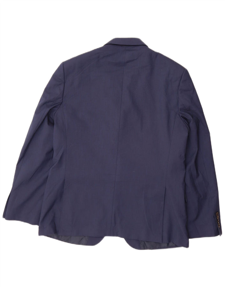 Marks & Spencer Chaqueta tipo blazer de 2 botones para hombre UK 42 Grande Poliéster azul marino