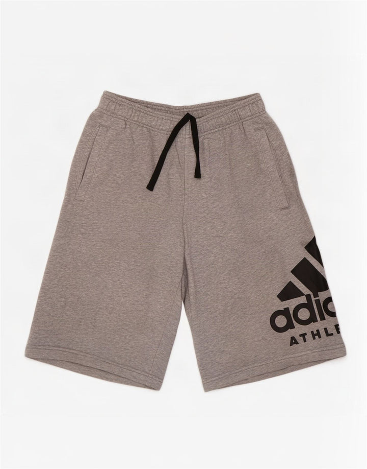 Adidas Hombre Pantalones Cortos Deportivos Gráficos Gris Medio