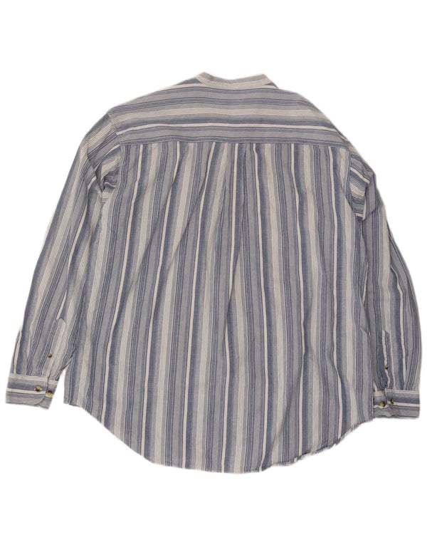 Camisa San Bernardo Hombre XL Algodón Rayas Azul