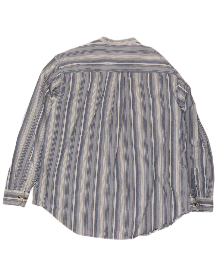 Camisa San Bernardo Hombre XL Algodón Rayas Azul