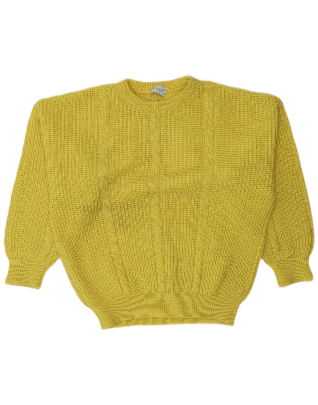 Pulloveria Jersey con cuello barco para hombre, talla grande, color amarillo