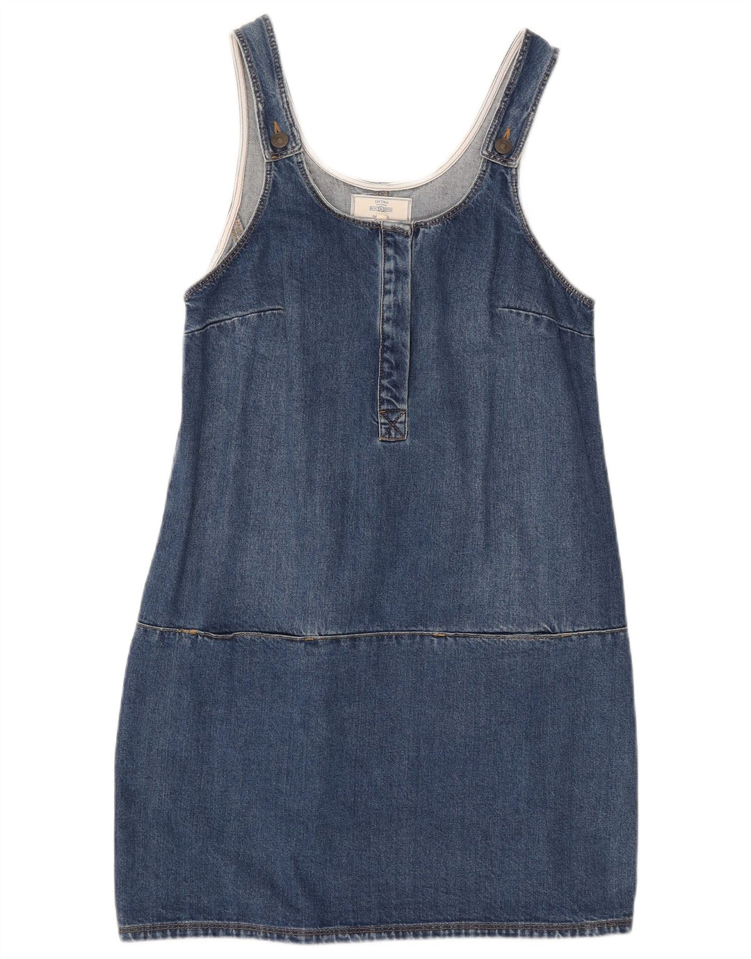 Vestido estilo peto vaquero para mujer de Fat Face UK 40 Azul medio