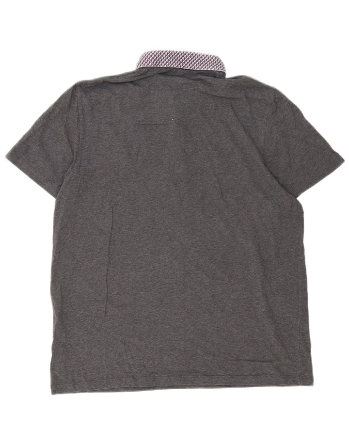 Ted Baker Polo para hombre talla 4 grande gris