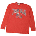 Tommy Hilfiger Top gráfico de ajuste regular para hombre, manga larga, 2XL, moteado rojo