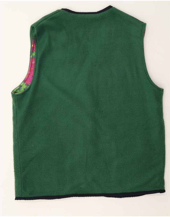 Rifle Chaleco de forro polar reversible para hombre UK 40 Large Multicolor Patchwork