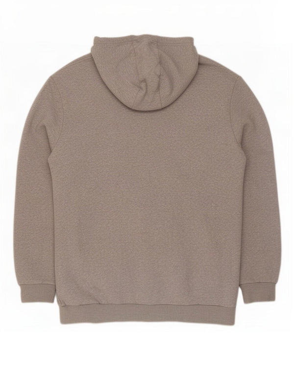 Adidas - Sudadera con capucha gráfica para hombre, talla 2XL, algodón moteado gris