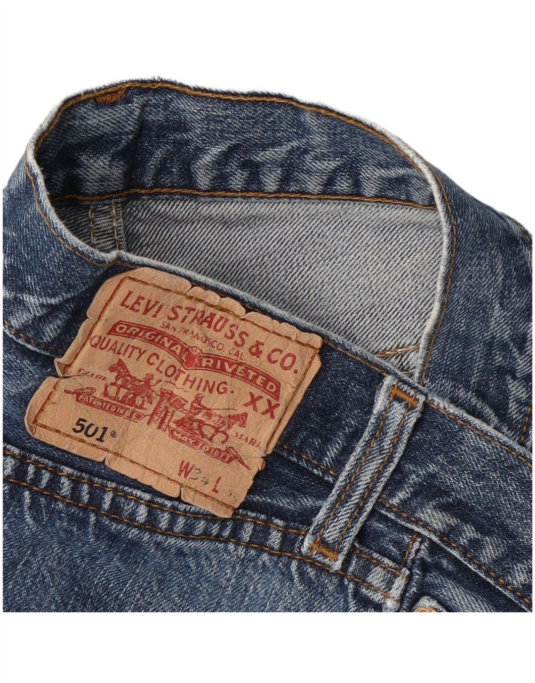 Levi's Hombre 501 Vaqueros Rectos W34 L30 Azul