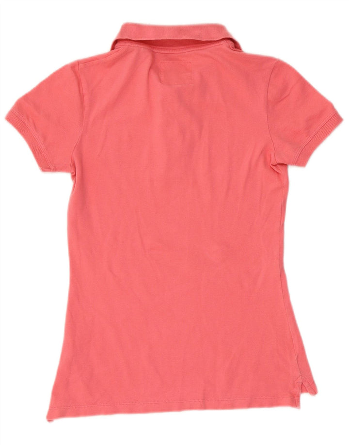 JACK WILLS Polo para mujer UK 8 Small Pink Cotton