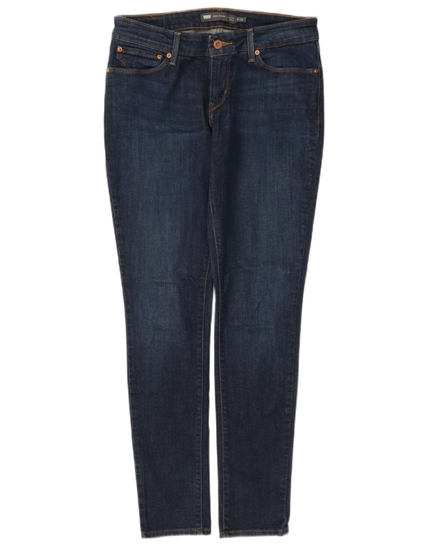 Levi's Vaqueros ajustados de talle medio Demi Curve para mujer W28 L32 Algodón azul marino