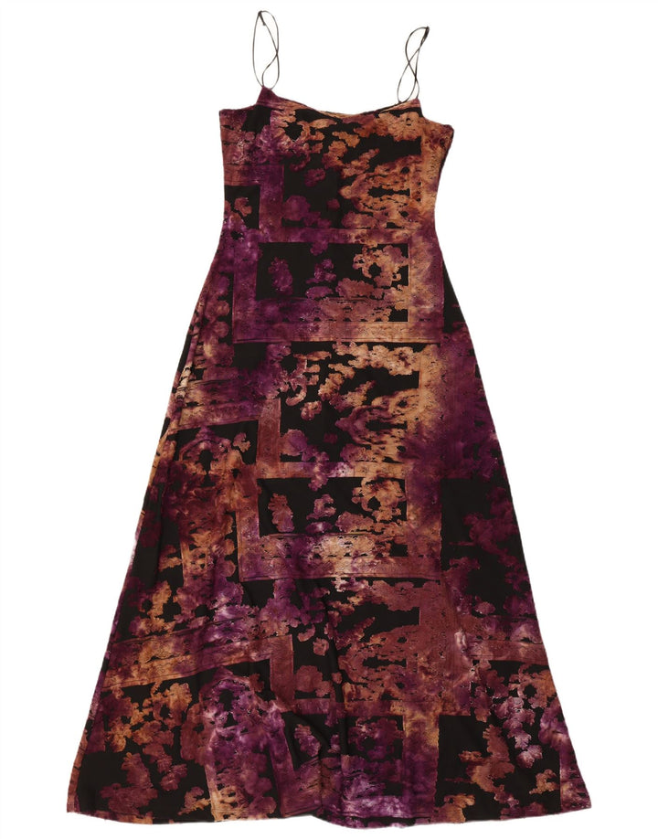 Desigual Vestido largo sin mangas para mujer UK 8 Small Multicolor Patchwork