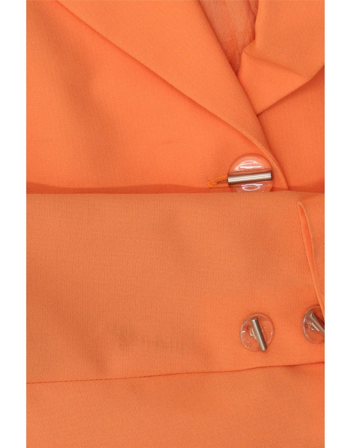Prestige - Chaqueta tipo blazer para mujer, 5 botones, talla 40, color naranja mediano