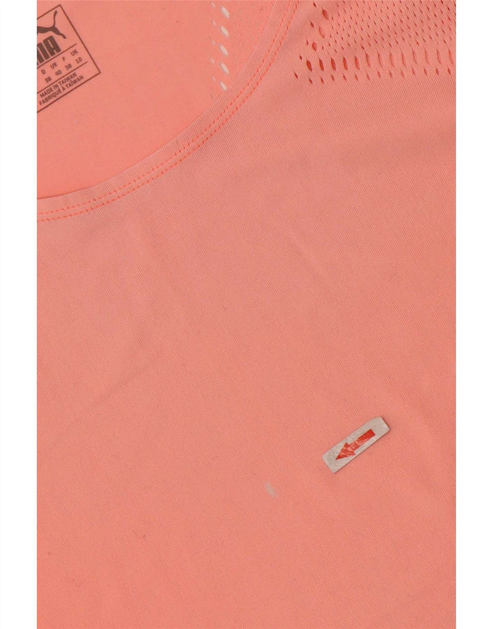 Puma Mujer Camiseta Top UK 10 Small Naranja