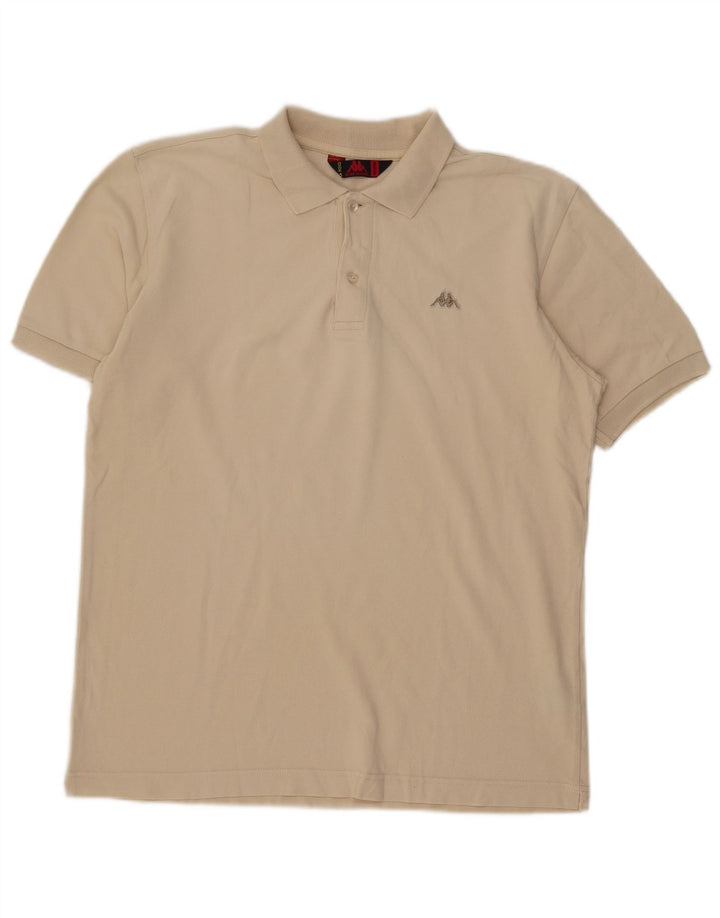 Polo Kappa Hombre Algodón Beige Medio
