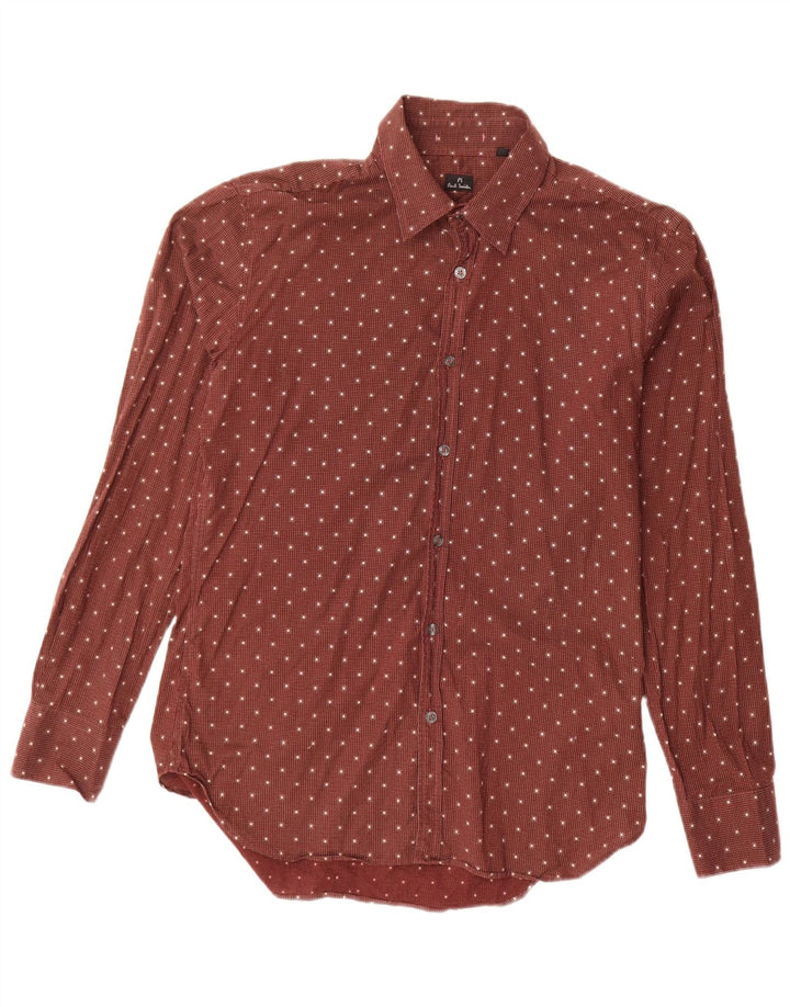 PAUL SMITH Camisa para hombre mediana roja con lunares