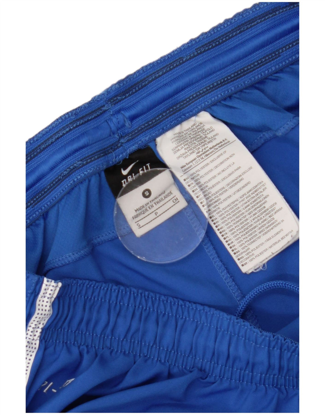 NIKE Mens Dri Fit Sport Shorts Small Blue Polyester