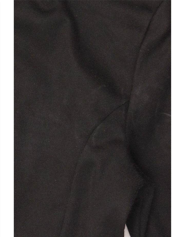 Adidas Mujer Chándal Top Chaqueta Reino Unido 8 Pequeño Algodón Negro