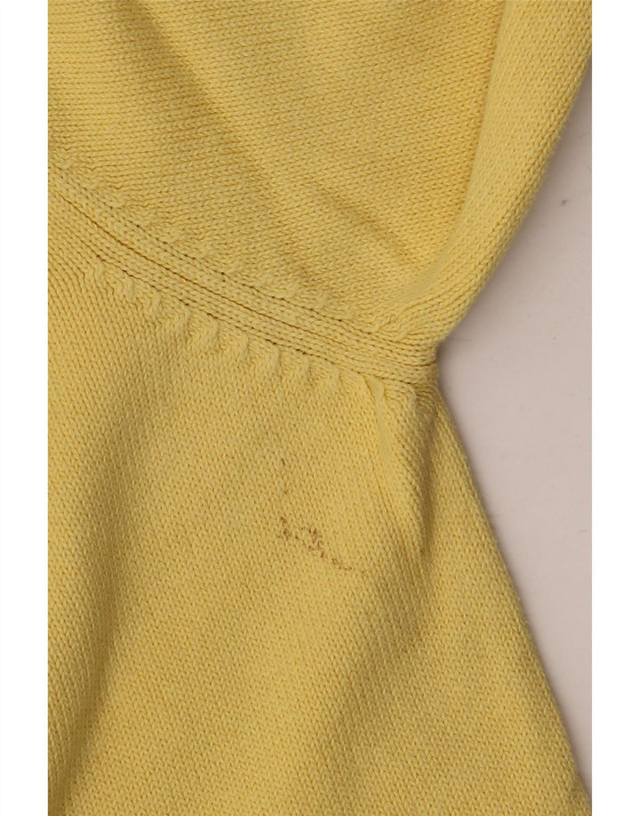Marks & Spencer Jersey de cuello redondo azul Harbor para hombre Amarillo mediano