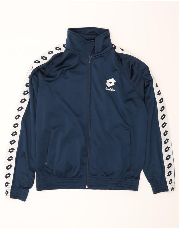 Lotto Mens Graphic Chándal Top Chaqueta Grande Azul Marino Colorblock