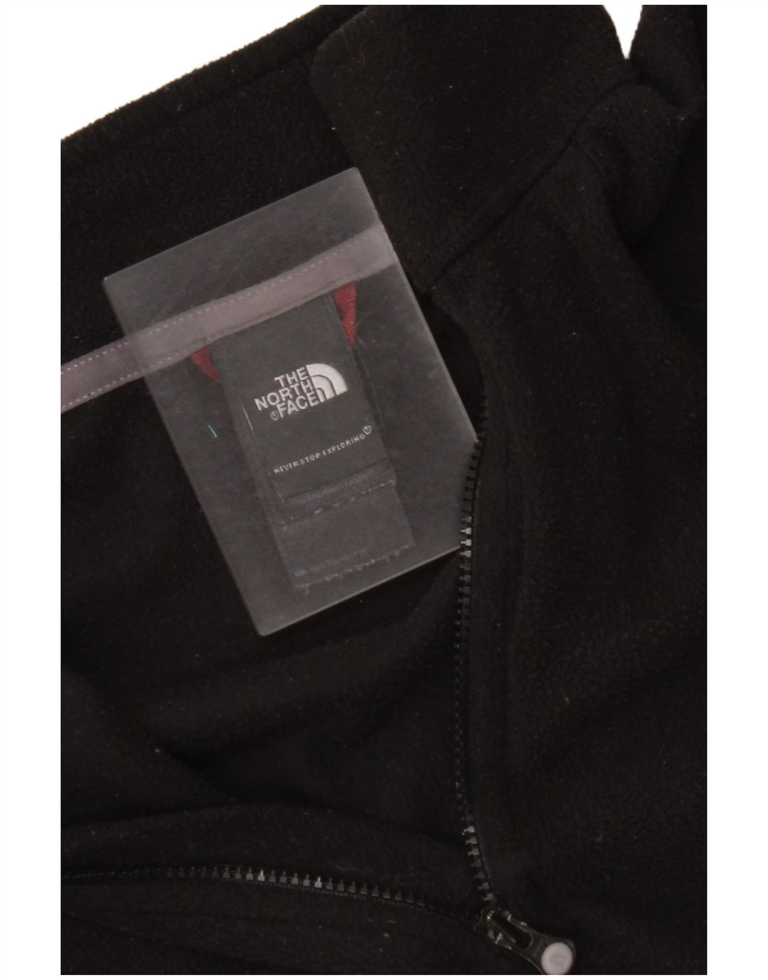 THE NORTH FACE Jersey polar con cuello y cremallera para mujer UK 44 Poliéster negro mediano