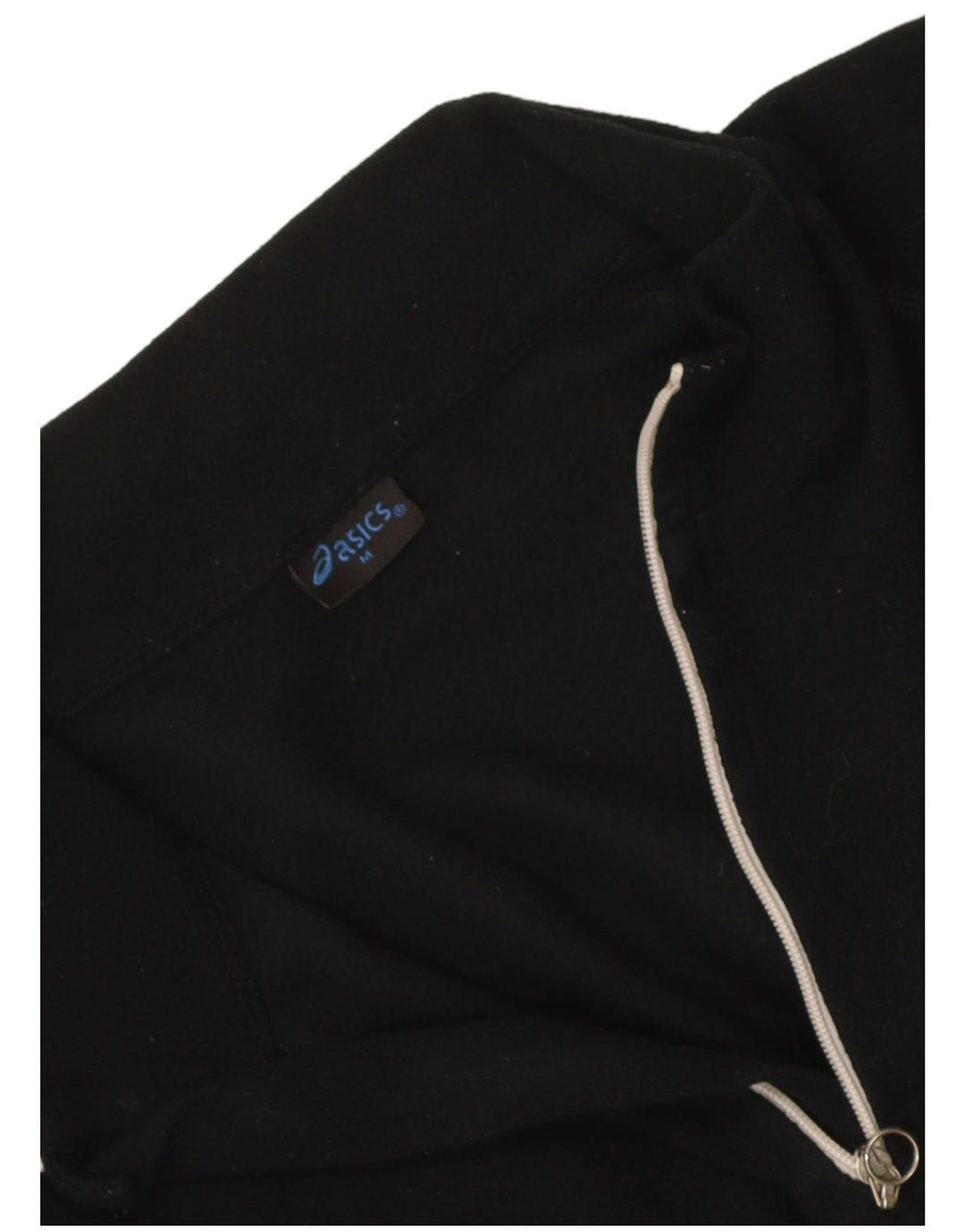 Asics - Jersey de forro polar con cremallera para mujer, talla 40, talla M, color negro