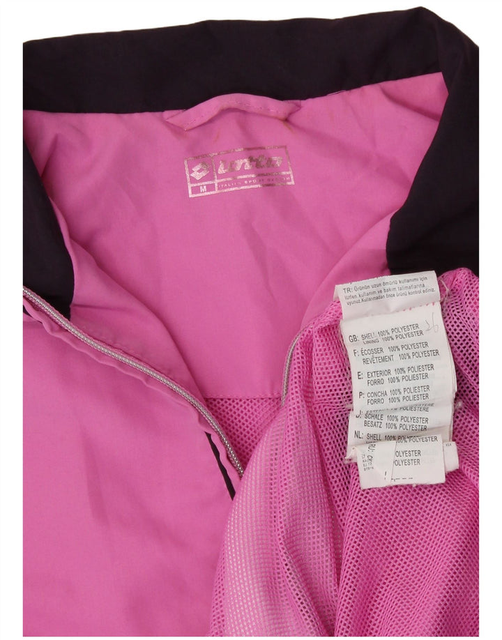 Chaqueta cortavientos para mujer Lotto UK 44 Poliéster color block rosa medio