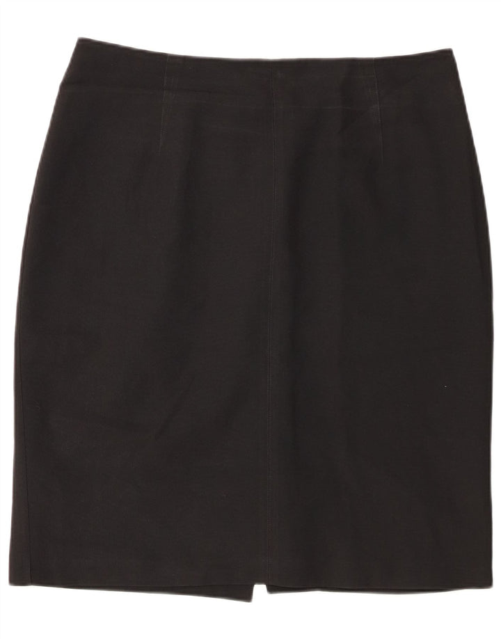 Marks & Spencer Falda lápiz para mujer UK 18 XL W34 Poliéster negro