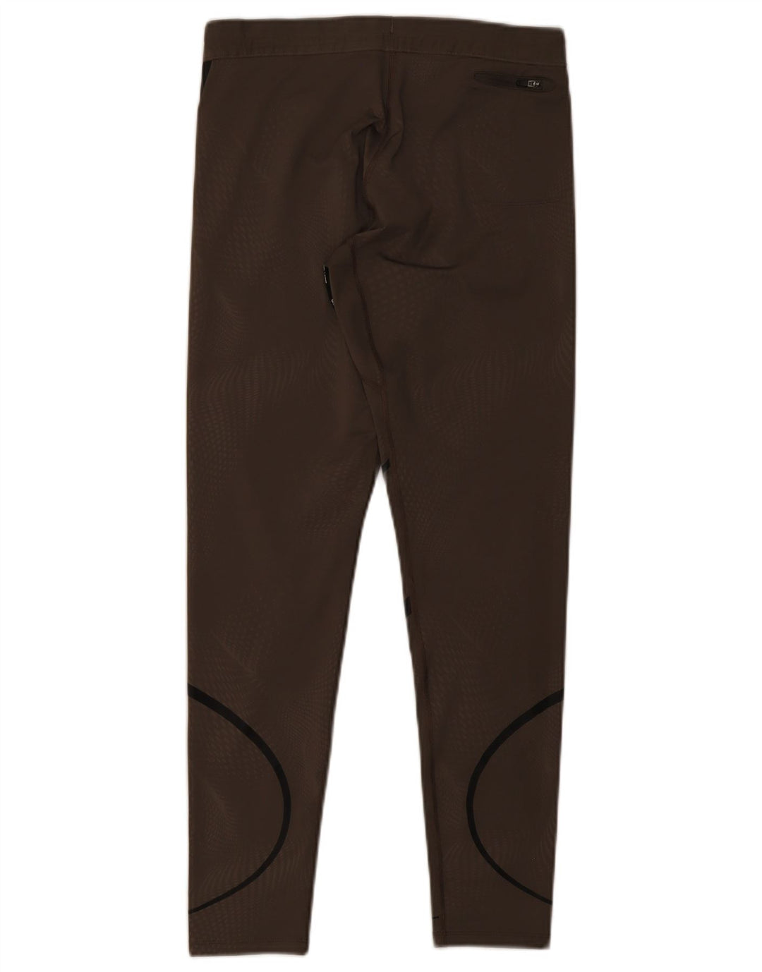 Nike Leggings Dri Fit para mujer UK 12 Poliéster a rayas marrón medio