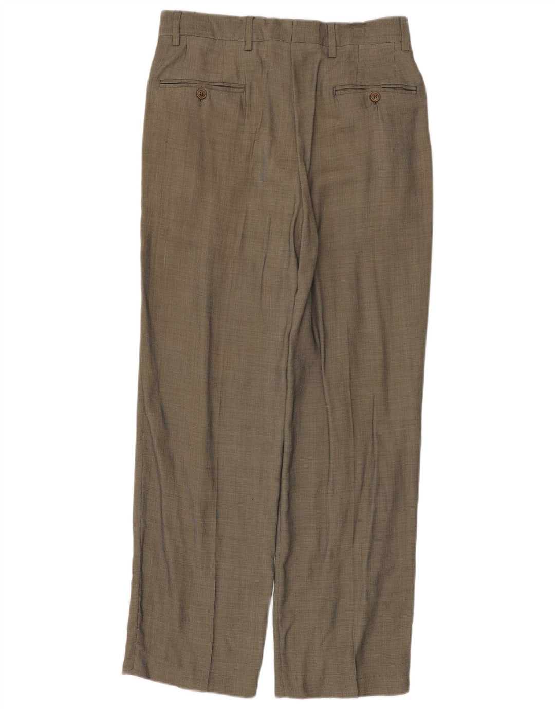 Zara Pantalón de traje con pinzas para hombre EU 40 Medium W31 L30 Rayón a cuadros gris