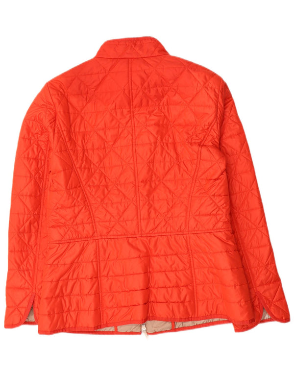 Luisa Spagnoli Chaqueta acolchada para mujer UK 44 Poliéster rojo mediano