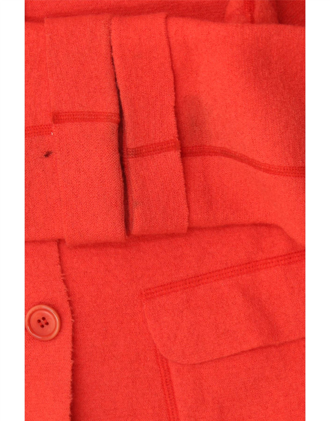 Alberto Aspesi Chaqueta Blazer de 3 Botones para Mujer IT 42 Lana Roja Mediana