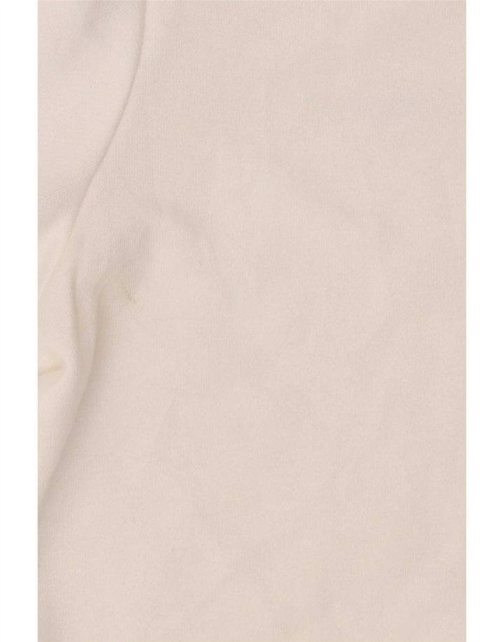 Adidas Mujer Climalite Sudadera Jumper UK 12/14 Medio Blanco Poliéster