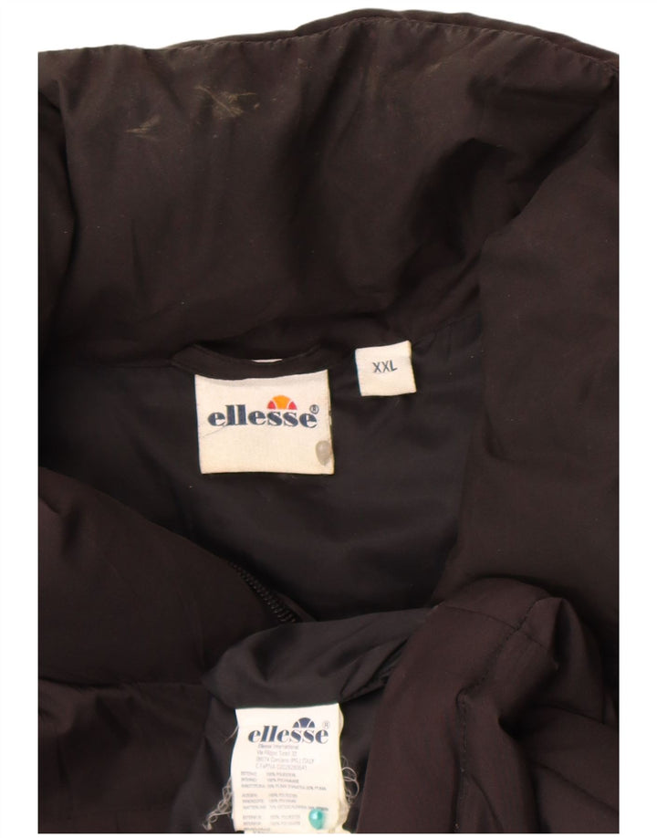 Ellesse Chaqueta acolchada para hombre UK 44 2XL Poliéster negro