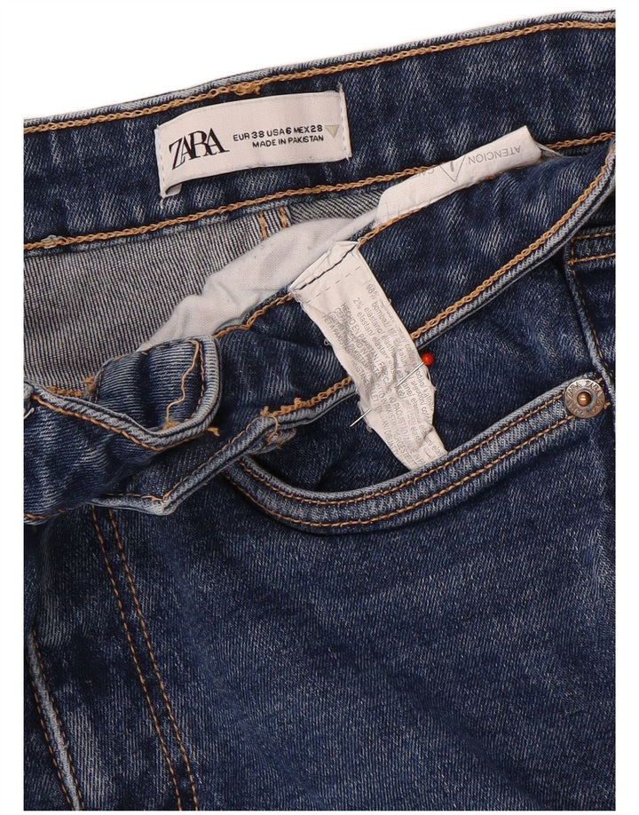 Zara Vaqueros Bootcut para Mujer EU 38 Small W28 L26 Azul