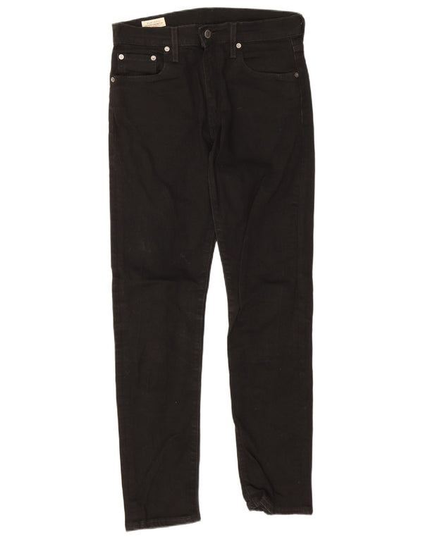 Levi's Hombre 512 Slim Tapered Jeans W30 L32 Algodón Negro