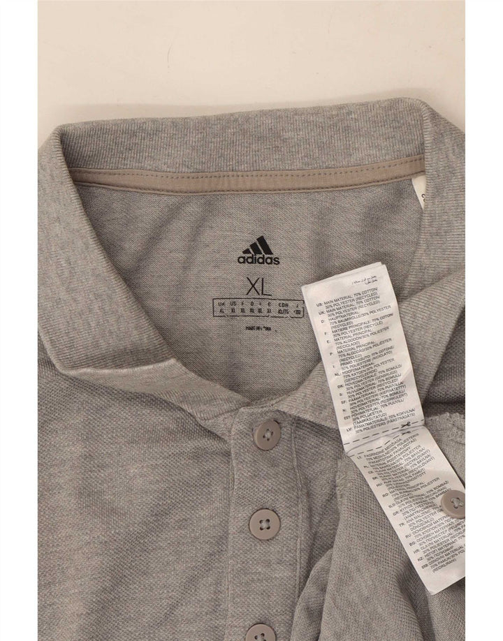 Adidas Polo Hombre XL Gris Algodón