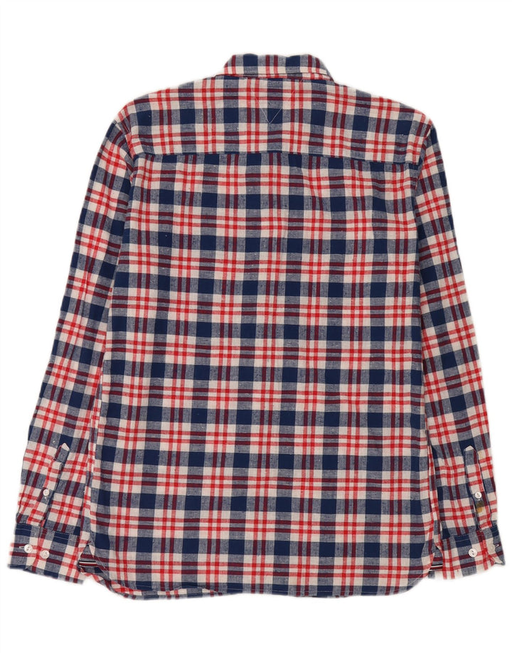 Tommy Hilfiger Camisa Niño 15-16 Años Azul Cuadros Algodón