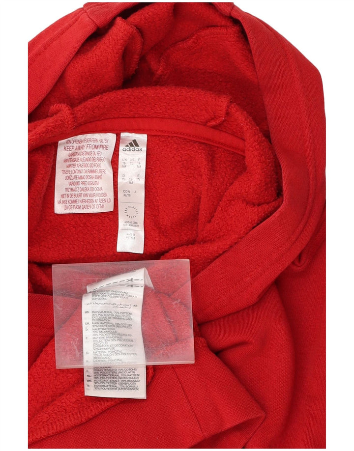 ADIDAS Sudadera con capucha para niño 15-16 años Rojo Algodón