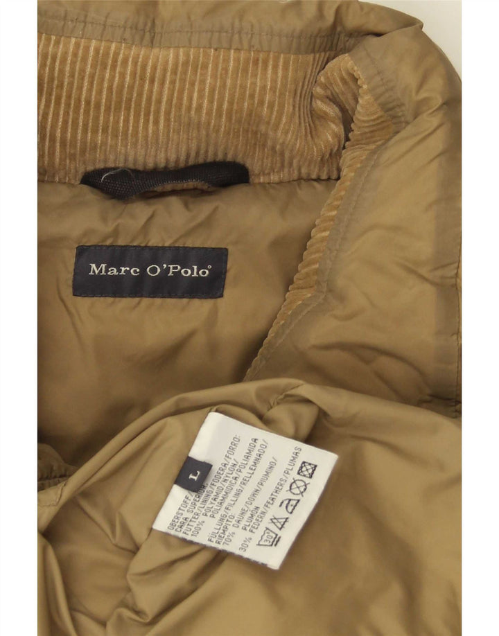 Marc O'Polo Chaleco acolchado para hombre UK 40 Large Marrón Poliamida