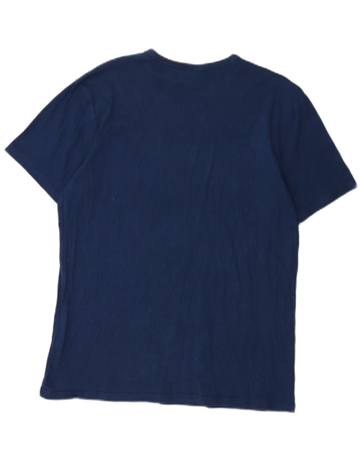 Calvin Klein - Camiseta gráfica para hombre, parte superior de algodón azul marino mediano