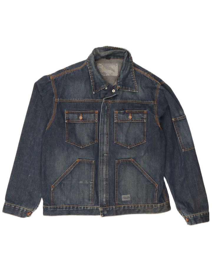 Meltin' Pot Chaqueta vaquera para hombre Reino Unido 40 Grande Algodón azul marino