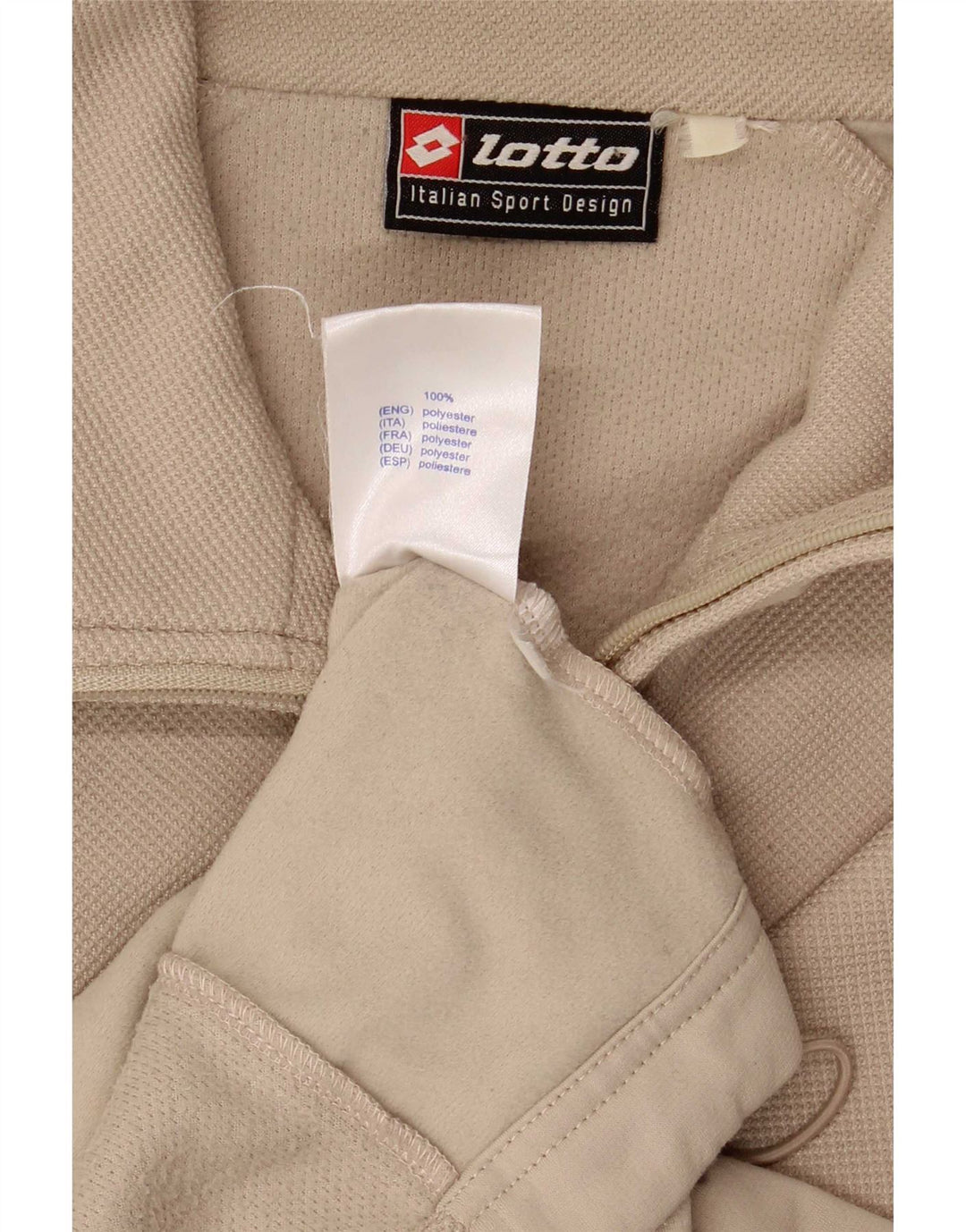 Lotto Chaqueta de Chándal para Hombre UK 42/44 XL Beige Poliéster