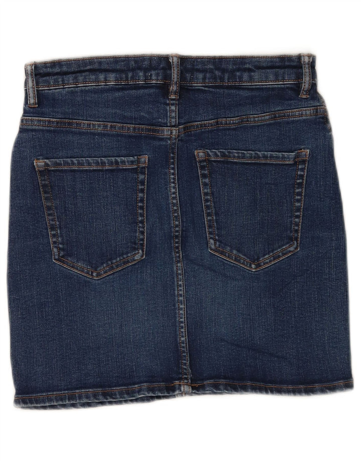Zara Mujer Mini Falda Vaquera Mediana W28 Azul