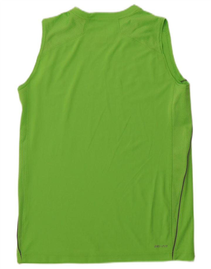 NIKE Camiseta sin mangas Dri Fit para niños, talla grande, verde, 12-13 años
